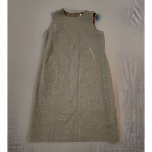 Harve Benard HB II Wool Shift Dress Women's Lined Size 14 Brown